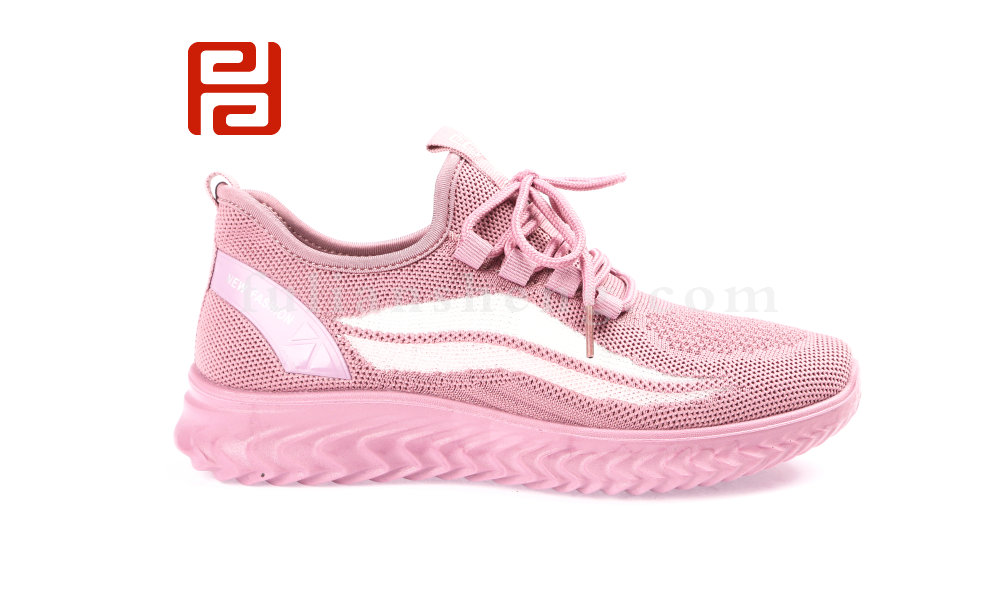 福連升春款女士透氣飛織休閑運動鞋圖片