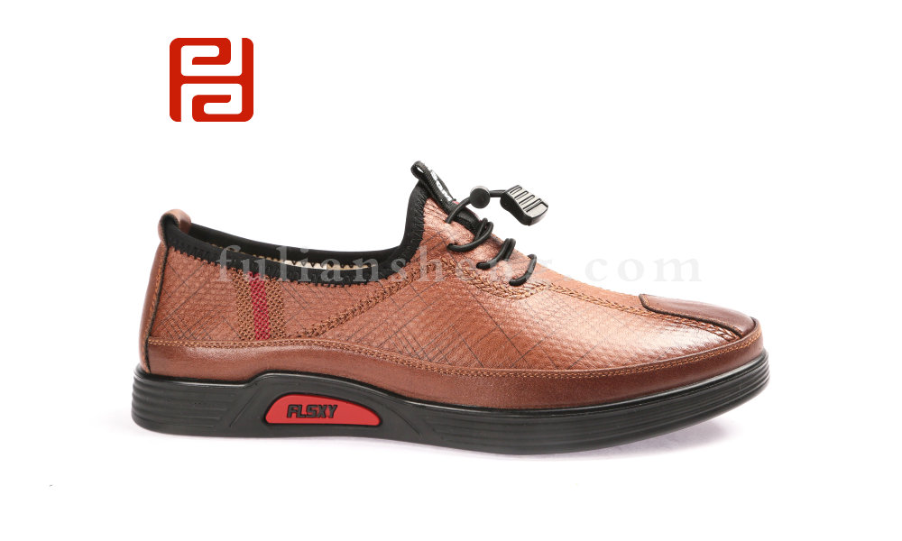 福連升2020春商務休閑輕便軟底中年鞋老北京布鞋男單鞋圖片