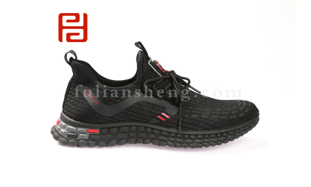 福連升春款男士透氣輕便防滑運(yùn)動鞋棉麻內(nèi)里圖片