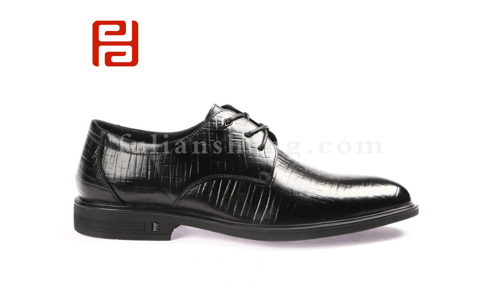 福連升男鞋春季皮鞋男真皮商務休閑正裝工作鞋圖片