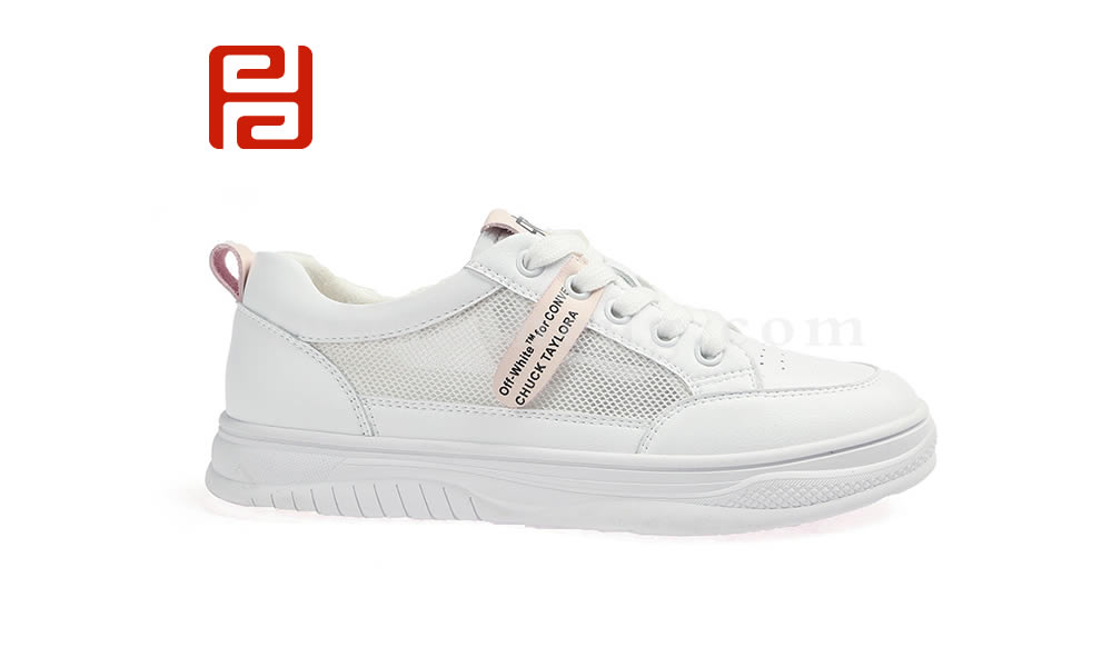 福連升夏季小白鞋女鞋 平底百搭棉麻內里舒適鞋子圖片