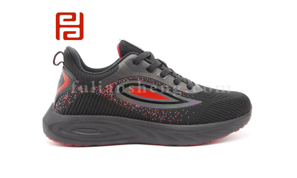 福連升休閑鞋2020冬季新款男防水飛織運(yùn)動(dòng)鞋圖片