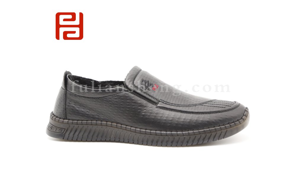 福連升2020冬季新款男一腳蹬舒適休閑手縫鞋圖片