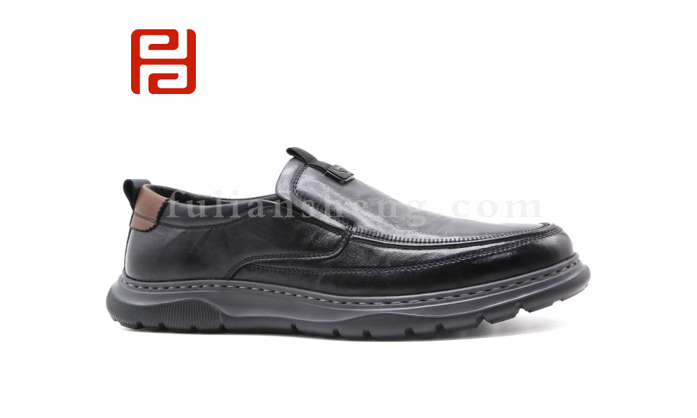 福連升春秋新款商務休閑男鞋真皮面料工裝鞋