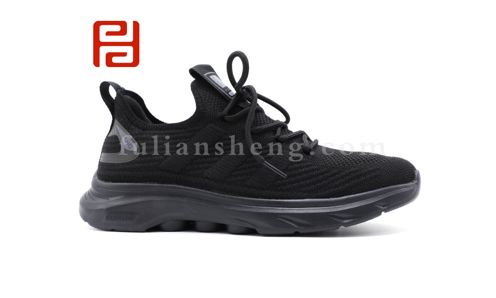 春秋運(yùn)動男單鞋休閑運(yùn)動高彈飛織面料舒適運(yùn)動鞋