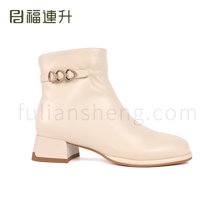 福連升冬季時尚工作商務女鞋短靴