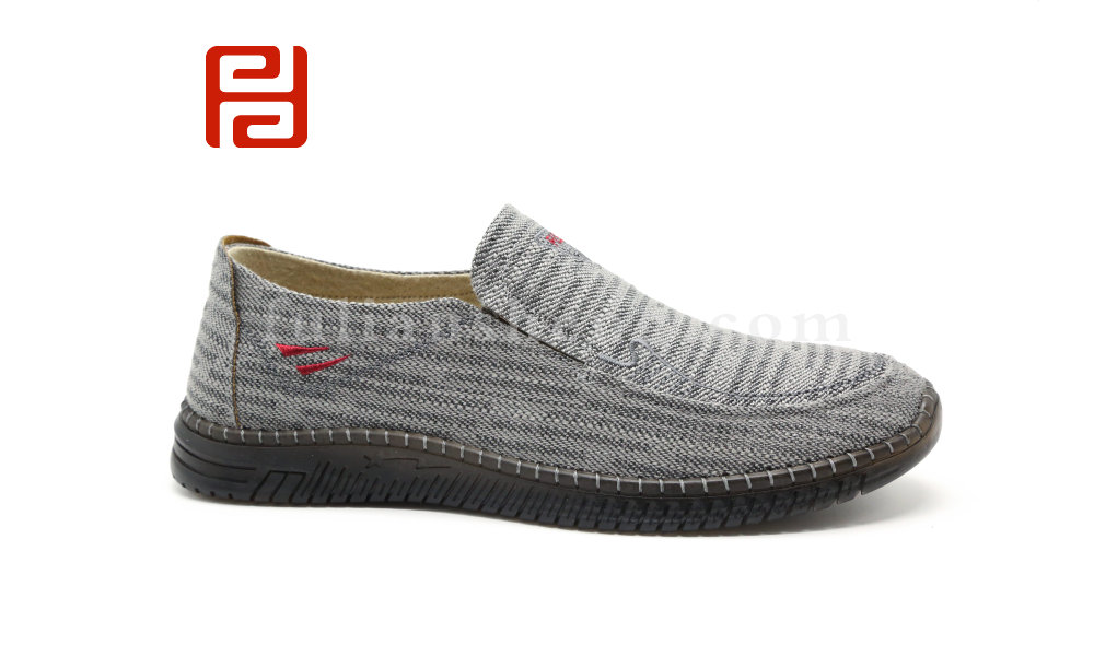 福連升北京布鞋輕便透氣牛筋底一腳蹬開(kāi)車散步休閑男鞋圖片