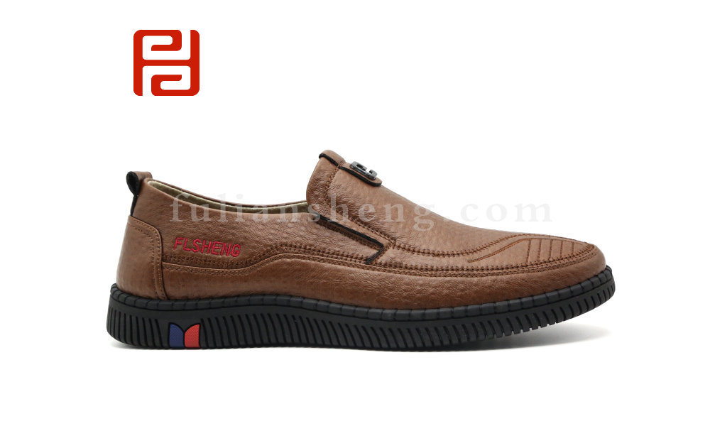 福連升老北京布鞋男士工作單鞋橡膠底一腳蹬豆豆休閑鞋圖片