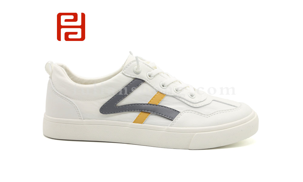 福連升男生時(shí)尚拼接棉麻舒適板鞋小白鞋休閑鞋圖片