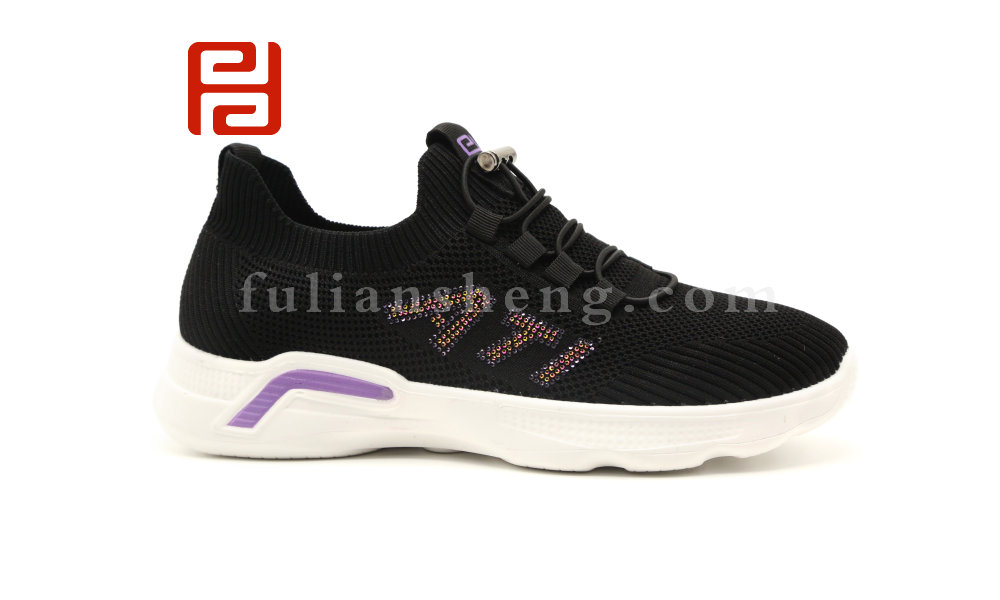 福連升老北京布鞋女透氣飛織運動休閑漫步鞋女軟底舒適圖片