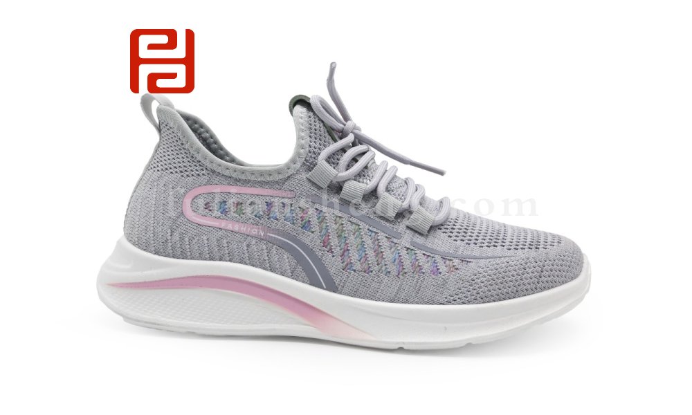 福連升春秋休閑運(yùn)動單鞋飛織休閑運(yùn)動女鞋輕便透氣漫步鞋圖片