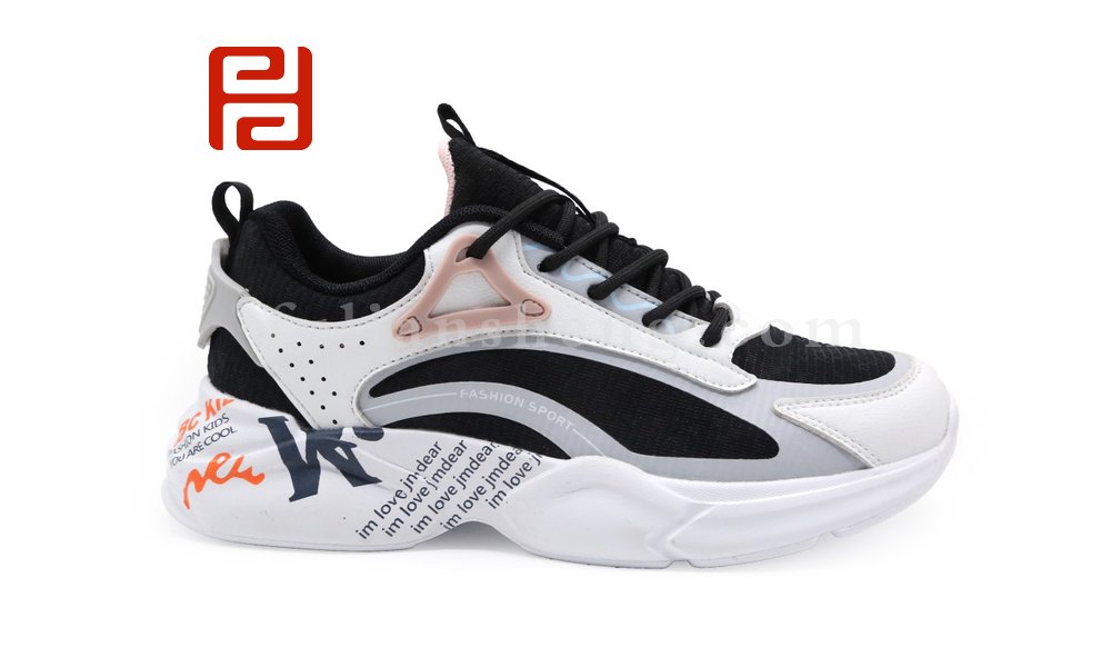 福連升休閑鞋2021秋季新款時尚運動拼色透氣輕便女鞋圖片