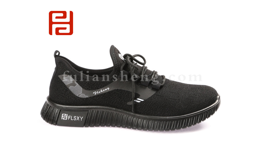 福連升春款男士輕便透氣運(yùn)動(dòng)鞋飛織休閑男鞋(圖2)