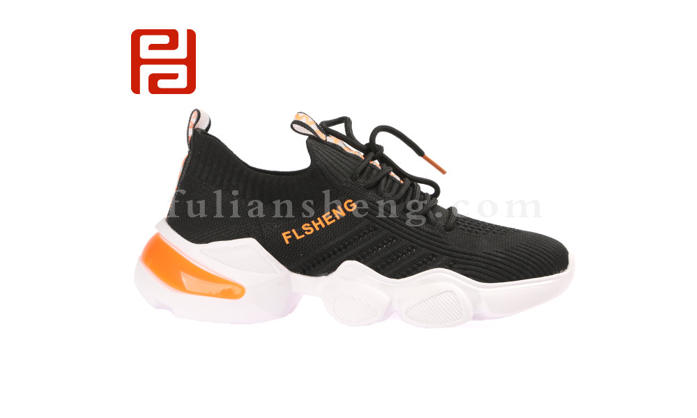 福連升時尚運動女鞋馬蹄跟老爹鞋女百搭透氣彈力襪子運動鞋(圖2)