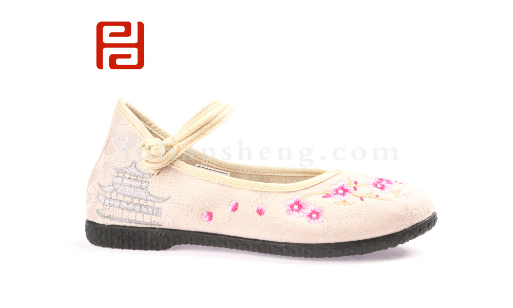 福連升老北京布鞋春時尚休閑繡花民族風(fēng)女單鞋(圖4)