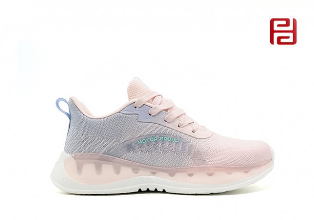 福連升秋季快樂(lè)運(yùn)動(dòng)女鞋朦幻紗面料爆米花鞋底