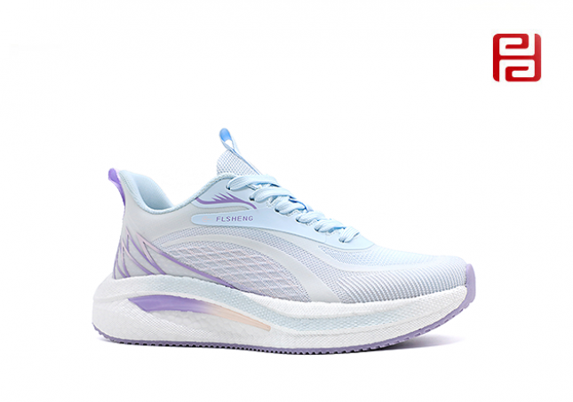 春秋運(yùn)動(dòng)女鞋單鞋快樂運(yùn)動(dòng)蒙幻紗面料女鞋